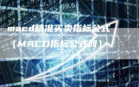 macd精准买卖指标公式（MACD指标公式网）