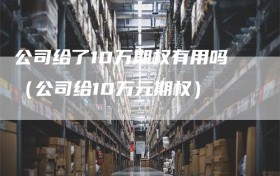 公司给了10万期权有用吗（公司给10万元期权）