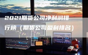 2021期货公司净利润排行榜（期货公司盈利排名）